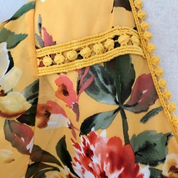 Emory Park yellow kimono cover up tunic - Picture 5 of 8